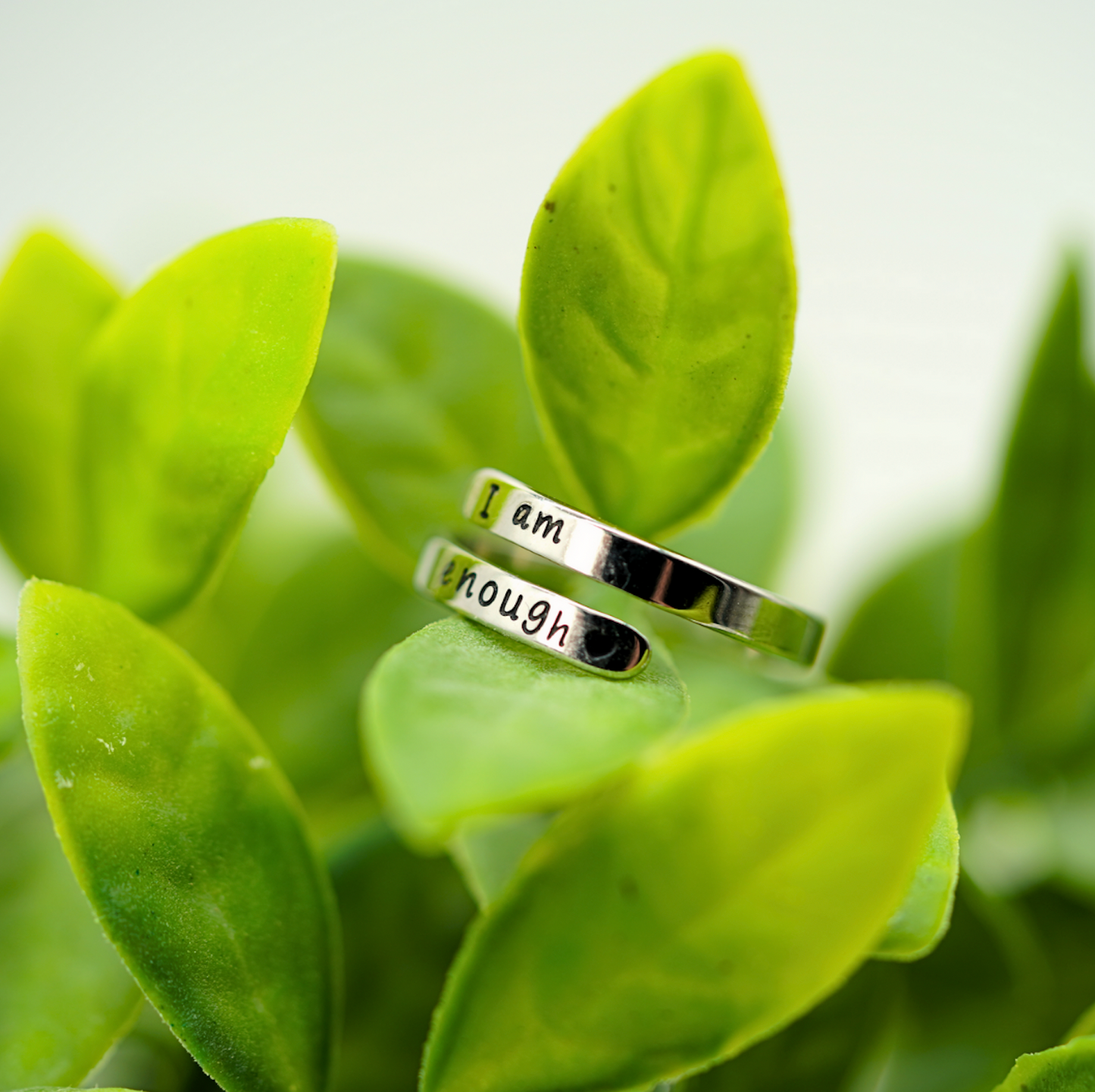 Silver I AM ENOUGH RING